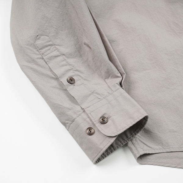 CIGARETTE POCKET TYPEWRITER SHIRT - MUD