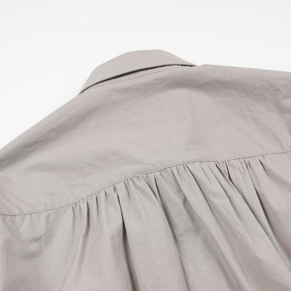 CIGARETTE POCKET TYPEWRITER SHIRT - MUD
