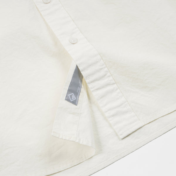CIGARETTE POCKET TYPEWRITER SHIRT - BUTTER