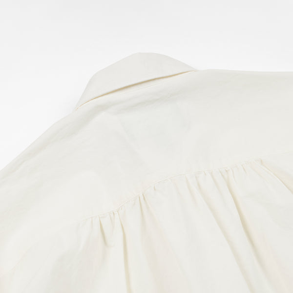 CIGARETTE POCKET TYPEWRITER SHIRT - BUTTER