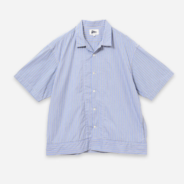 CLAUDE STRIPED SHIRT - SAX BLUE