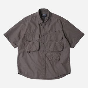 Frizmworks - CN RIPSTOP FISHING HALF SHIRT - GRAY -  - Main Front View