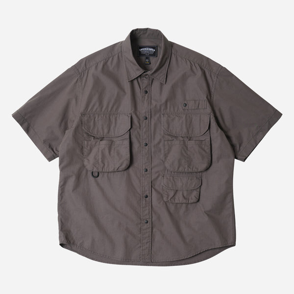 CN RIPSTOP FISHING HALF SHIRT - GRAY