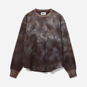 Pilgrim Surf + Supply - CONAN UNEVEN DYED WAFFLE SWEATER - BROWN -  - Main Front View