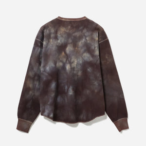 Pilgrim Surf + Supply - CONAN UNEVEN DYED WAFFLE SWEATER - BROWN -  - Alternative View 1