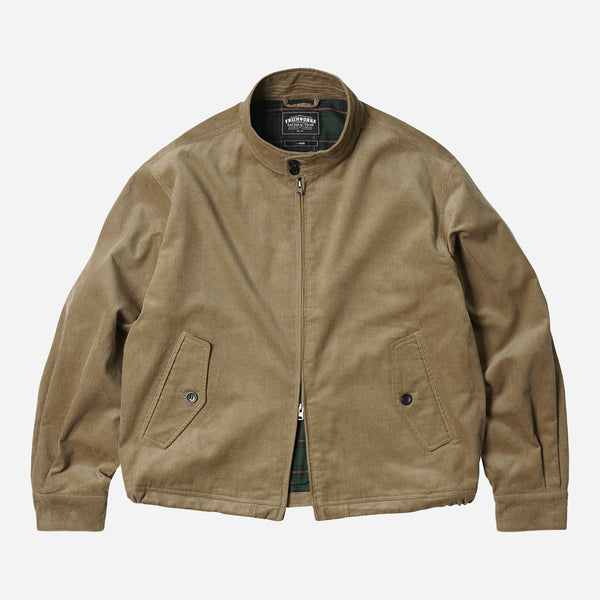 CORD BUDDY HARRINGTON JACKET - BEIGE - THE GREAT DIVIDE