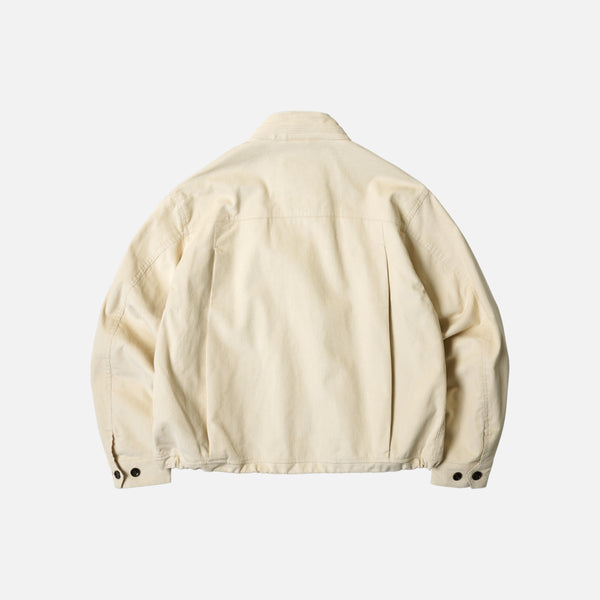 CORDUROY BUDDY HARRINGTON JACKET - CREAM