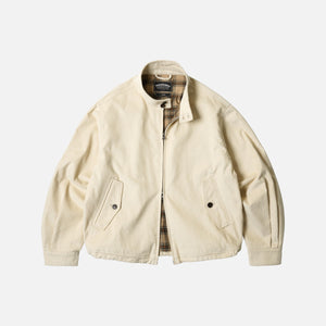 Frizmworks - CORDUROY BUDDY HARRINGTON JACKET - CREAM -  - Main Front View