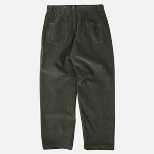 Frizmworks - CORDUROY WIDE ONE TUCK PANTS - OLIVE -  - Alternative View 1