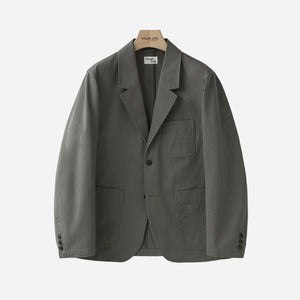 Rough Side - SLOB TWILL SPORTS JACKET - MUD -  - Main Front View