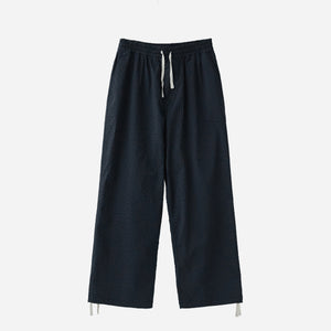 Rough Side - STRIPE PANTS - NAVY STRIPE -  - Main Front View