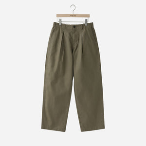 Rough Side - BOX PLEATS PANTS - HUMUS SAND -  - Main Front View