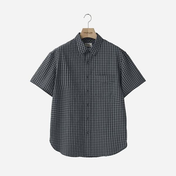 UNIT HALF SHIRT - CHARCOAL CHECK