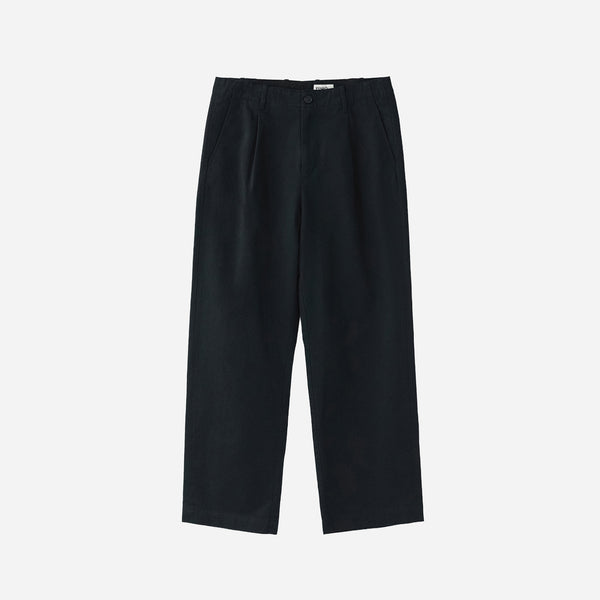 SLOB TWILL 2 PLEAT PANTS - DARK NAVY