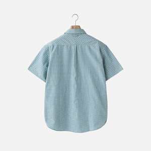 Rough Side - UNIT HALF SHIRT - BLUE CHECK -  - Alternative View 1