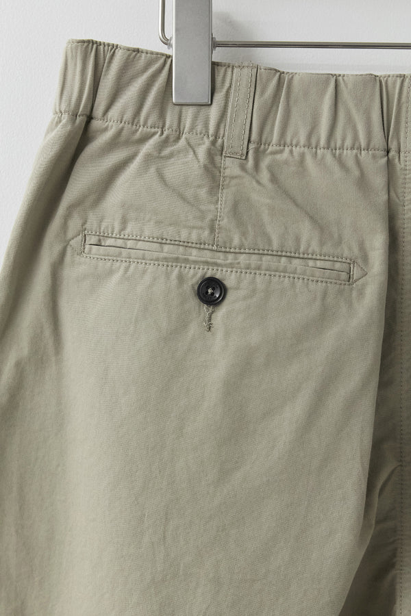 BOX PLEATS PANTS - HUMUS SAND