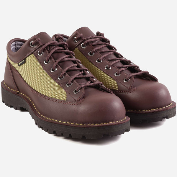 FIELD LOW GORE-TEX SHOE  - DARK BROWN / TAN