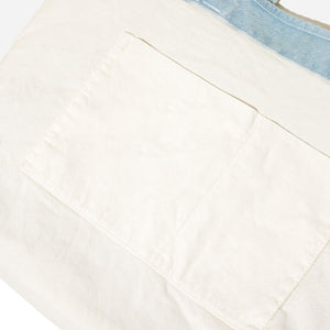 Mazi Untitled - SMALL CAFE TOTE BAG - ECRU/SKY -  - Alternative View 1