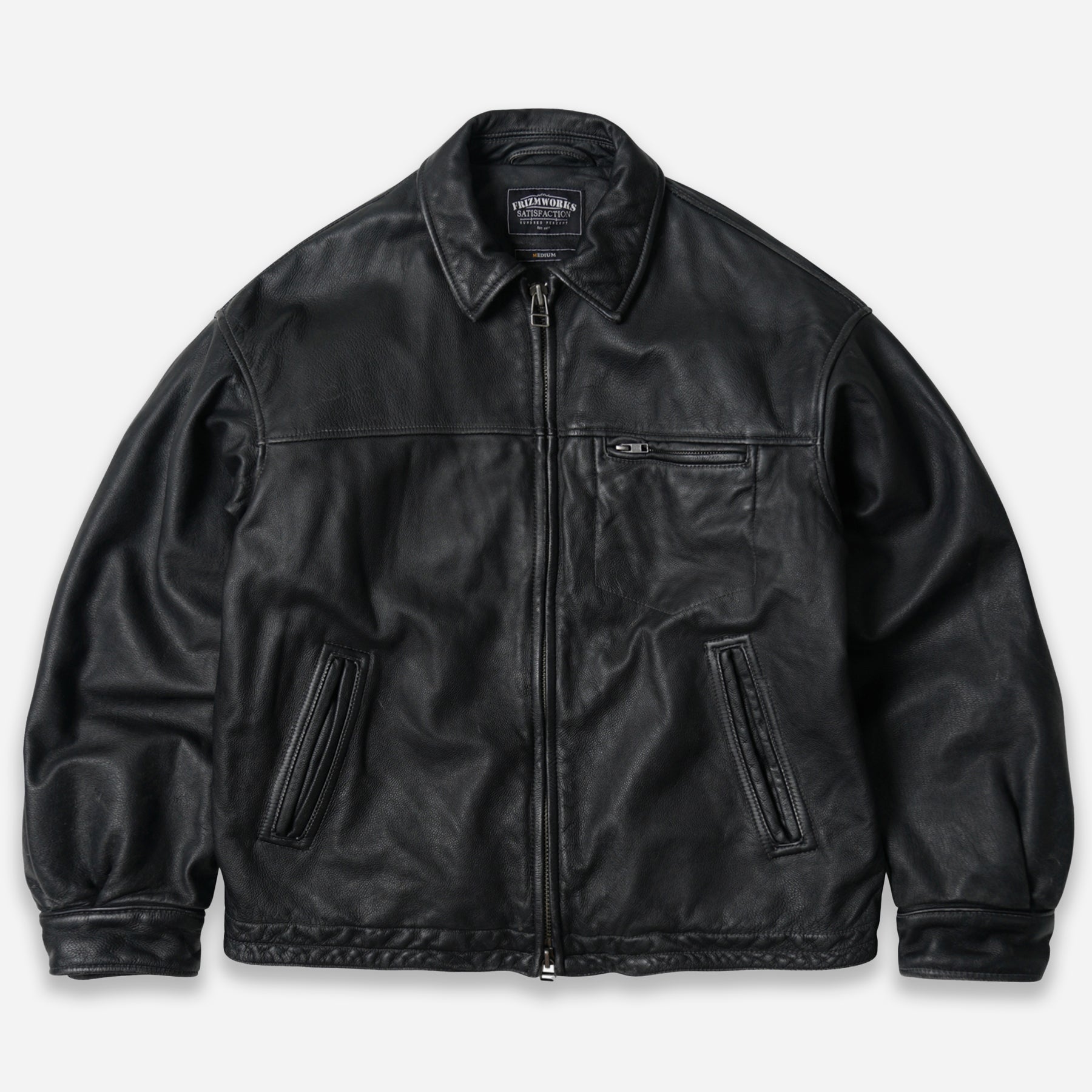Frizmworks DESTROYED LEATHER JACKET - BLACK - The Great Divide