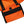 Load image into Gallery viewer, Battenwear Packable Tote - Orange &amp; Black
