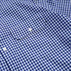 Frizmworks - EASE GINGHAM CHECK SHIRT - BLUE -  - Alternative View 1