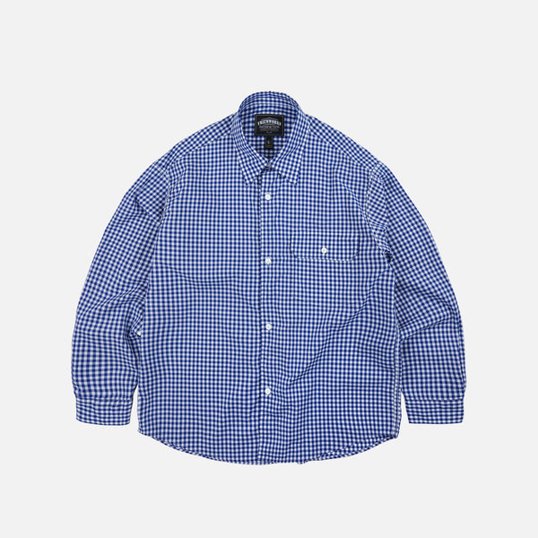 EASE GINGHAM CHECK SHIRT - BLUE