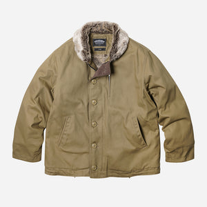 Frizmworks - EDGAR N-1 DECK JACKET - BEIGE - EDGAR N-1 DECK JACKET - BEIGE - THE GREAT DIVIDE - Main Front View