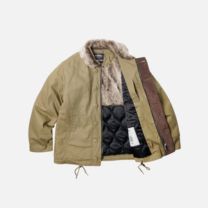 Frizmworks - EDGAR N-1 DECK JACKET - BEIGE -  - Alternative View 1