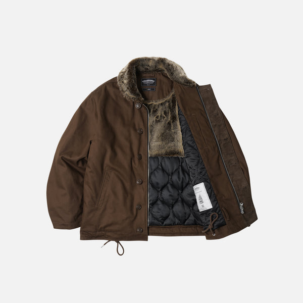 Frizmworks Edgar N-1 Deck Jacket - Brown