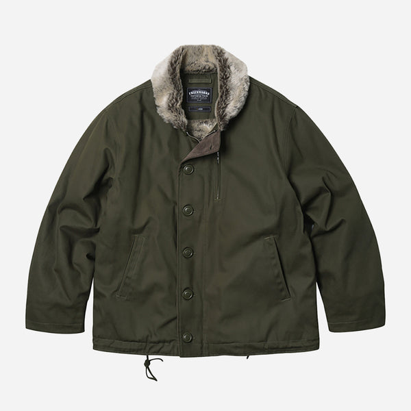 EDGAR N-1 DECK JACKET - OLIVE - THE GREAT DIVIDE