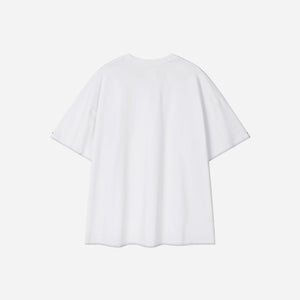 Anglan - LAYERED ESSENTIAL LOGO T-SHIRT - WHITE -  - Alternative View 1
