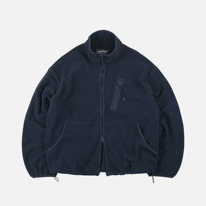 Frizmworks - POLAR FLEECE JACKET - NAVY -  - Main Front View