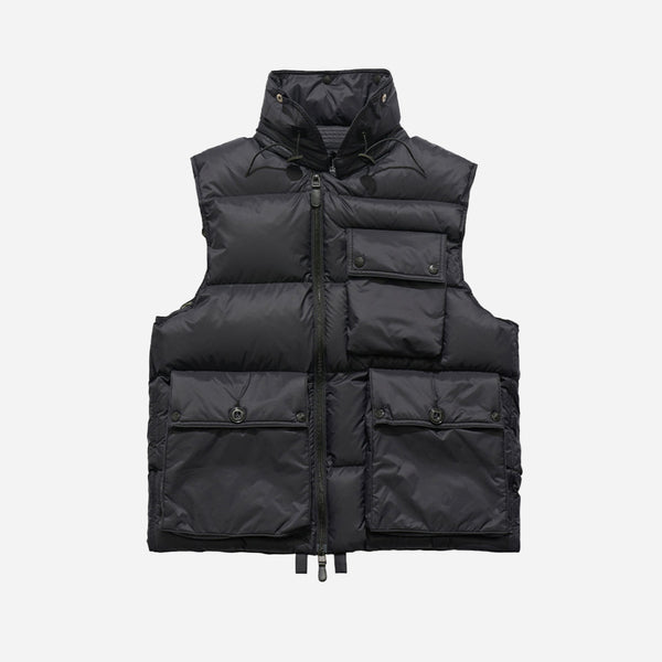 WIND RESISTANT DOWN VEST - BLACK - The Great Divide