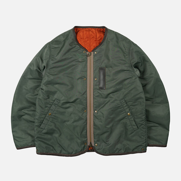 REVERSIBLE MA-1 LINER JACKET - OLIVE