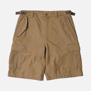 Frizmworks - FADED COTTON CARGO SHORTS - TAN -  - Main Front View