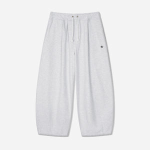 Anglan - STEADY SWEAT BALLOON PANTS - WHITE MELANGE -  - Main Front View