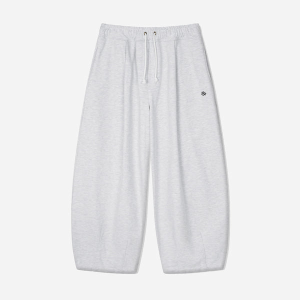 STEADY SWEAT BALLOON PANTS - WHITE MELANGE