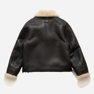 Eastlogue - AIRBORNE MOUNTAIN SHEARLING LEATHER JACKET - BLACK -  - Alternative View 1