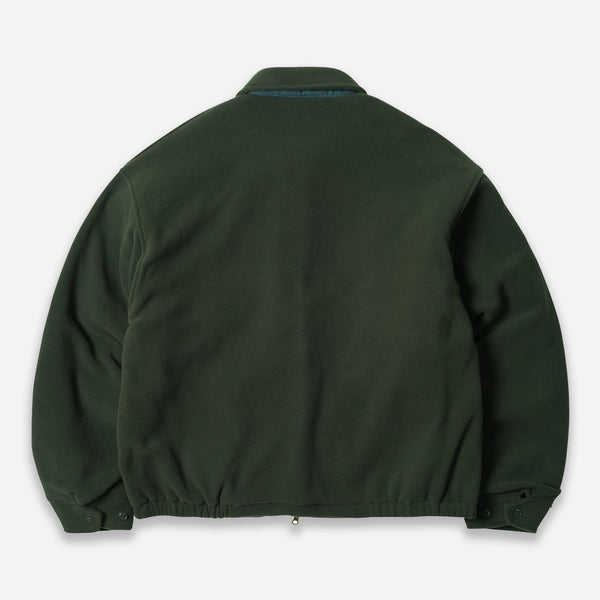 FLEECE DRIZZLER JACKET - DARK GREEN