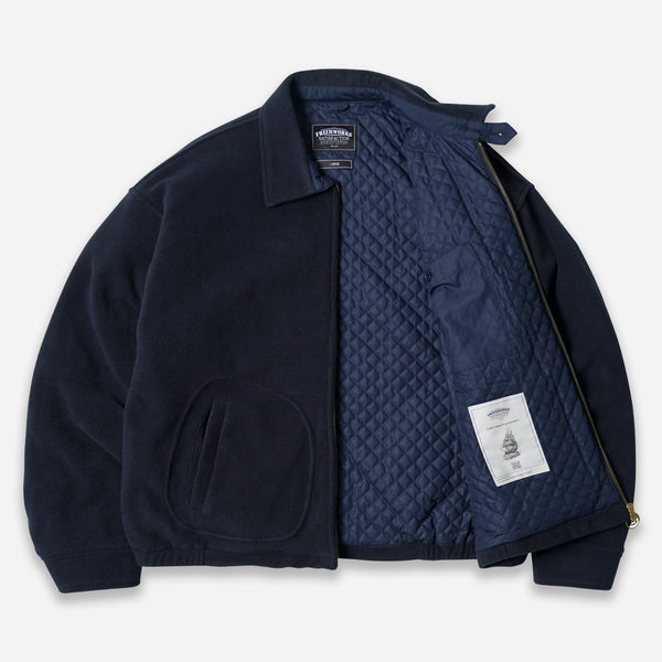 FLEECE DRIZZLER JACKET - NAVY