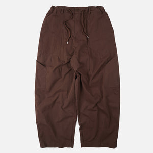 Frizmworks - FOLD FATIGUE WIDE PANTS - BROWN -  - Main Front View