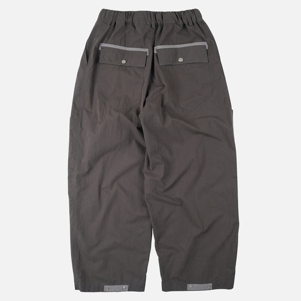 FOLD FATIGUE WIDE PANTS - CHARCOAL