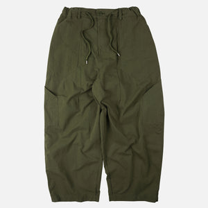Frizmworks - FOLD FATIGUE WIDE PANTS - OLIVE -  - Main Front View
