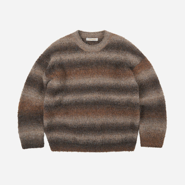 GRADIATION BOUCLE KNIT - BROWN MIX