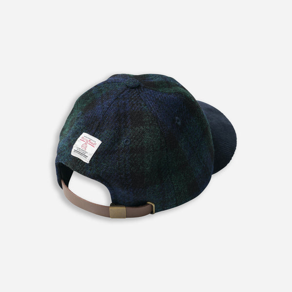 HARRIS TWEED BALL CAP - BLACKWATCH