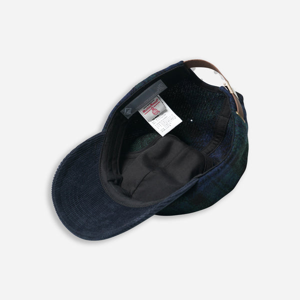 HARRIS TWEED BALL CAP - BLACKWATCH