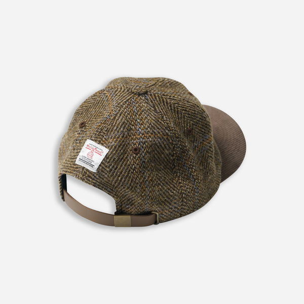 HARRIS TWEED BALL CAP - BROWN