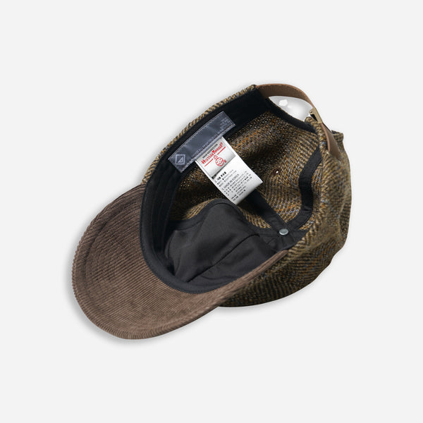 HARRIS TWEED BALL CAP - BROWN