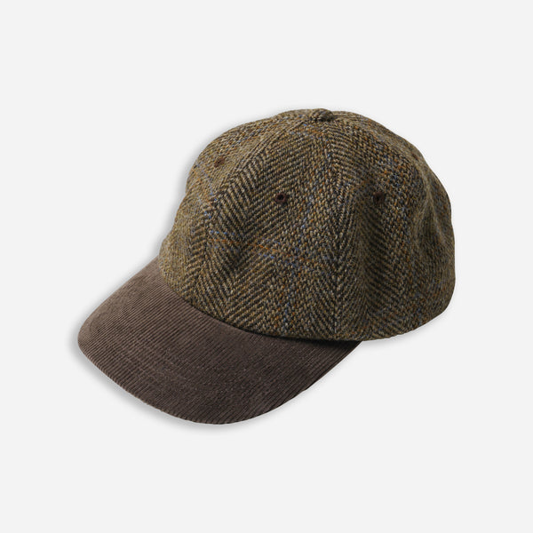 HARRIS TWEED BALL CAP - BROWN