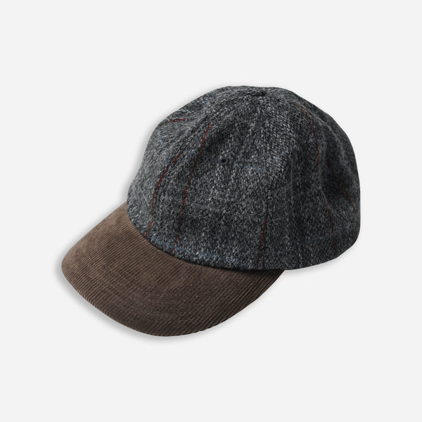 HARRIS TWEED BALL CAP - GRAY